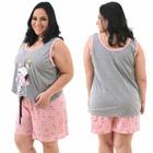 Baby Doll Malha Blusa Regata Plus Size G1/G2/G3 Tam Especial