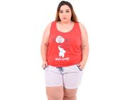 Baby Doll Plus Size Malha Confortável Regata e Short Verão