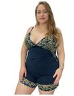 Baby Doll Plus Size Sexy Renda Bicolor