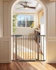 Baby Gate Cumbor 75,2-103,1 cm para escadas com porta fácil de passar