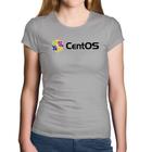 Baby Look Algodão CentOS Linux Logo - Foca na Moda