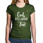 Baby Look Algodão Girls just wanna have fun! - Foca na Moda