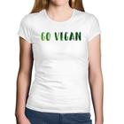 Baby Look Algodão Go Vegan - Foca na Moda