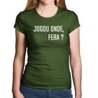 Baby Look Algodão Jogou onde fera - Foca na Moda