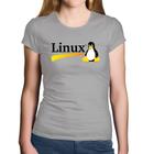 Baby Look Algodão Linux - Foca na Moda