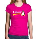 Baby Look Algodão Linux - Foca na Moda