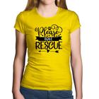 Baby Look Algodão Please Love Rescue - Foca na Moda