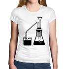 Baby Look Algodão Química Erlenmeyer e Bequer - Foca na Moda