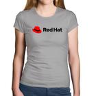 Baby Look Algodão Red Hat Linux Logo - Foca na Moda