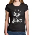 Baby Look Algodão Smile, It's Friday! - Foca na Moda