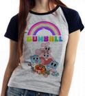 Baby look blusa feminina ou Camiseta unissex incrivel mundo gumball