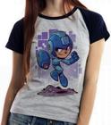 Baby look blusa feminina ou Camiseta unissex Mega Man