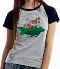 Baby look blusa feminina ou Camiseta unissex Os Jetsons nave