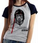 Baby look blusa feminina ou Camiseta unissex Rambo Sylvester Stallone