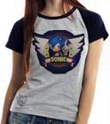 Baby look blusa feminina ou Camiseta unissex Sonic III