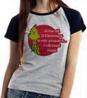 Baby look blusa feminina ou Camiseta unissex The Grinch