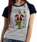 Baby look blusa feminina ou Camiseta unissex The Grinch Lixo Luxo natal