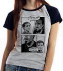 Baby Look Blusa Feminina ou Camiseta Unissex Tony Stark  Peter Parker