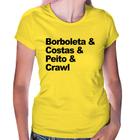 Baby Look Borboleta & Costas & Peito & Crawl - Foca na Moda