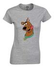 Baby Look Camiseta Feminina Algodão Scooby Doo Desenho Cão