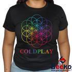 Baby Look Coldplay 100% Algodão Geeko