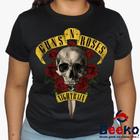 Baby Look Guns N Roses 100% Algodão - Blusa Feminina Rock - Geeko