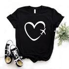 Baby Look Love Viagem Camisa Feminina Avião Viagens