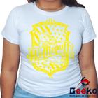 Baby Look Lufa Lufa 100% Algodão Harry Potter Blusa Feminina Hogwarts Hufflepuff 02 All Geek