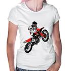 Baby Look Motocross Jump Vermelha - Foca na Moda