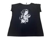 Baby Look Princesa Branca de Neve Tatuada Blusa Blusinha Camiseta Feminina Tattoo Sfm477