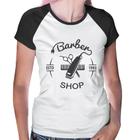 Baby Look Raglan Barber Shop - Foca na Moda