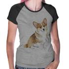 Baby Look Raglan Cachorro Welsh Corgi Pembroke - Foca na Moda