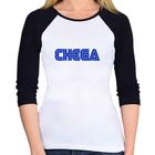 Baby Look Raglan Chega Manga 3/4 - Foca na Moda