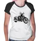 Baby Look Raglan Moto Sportster XL 883 Iron Art - Foca na Moda