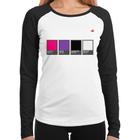 Baby Look Raglan Rock Color Guide Manga Longa - Foca na Moda