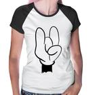 Baby Look Raglan Rock Hand - Foca na Moda