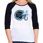 Baby Look Raglan Signo Escorpião Astrologia Manga 3/4 - Foca na Moda