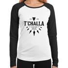 Baby Look Raglan T'Challa King of Wakanda Manga Longa - Foca na Moda