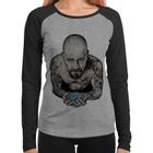 Baby Look Raglan Walter White Tattoo Heisenberg Manga Longa - Foca na Moda