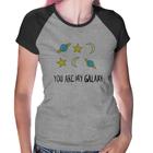 Baby Look Raglan You Are My Galaxy - Foca na Moda