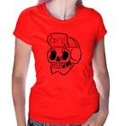 Baby Look Skull Skeleton - Foca na Moda