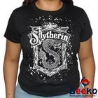 Baby Look Sonserina 100% Algodão Harry Potter Blusa Feminina Hogwarts Slytherin 03 All Geek