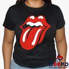 Baby Look The Rolling Stones 100% Algodão - Blusa Feminina Rock - Geeko