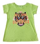 Baby Look Tshirt New York Superior Tigre Blusinha Colorida BM