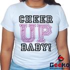 Baby Look Twice 100% Algodão Cheer Up Baby Blusa Feminina Once K-pop Geeko