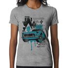 Baby Look Vintage Classic Car Painting - Foca na Moda