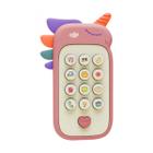 Baby Phone Brinquedo 2 em 1 Mordedor Mácio Telefone com +50 Sons Sensorial Polibrinq