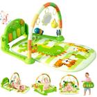 Baby Play Mat Dearlomum Baby Gym com 5 brinquedos sensoriais (verde)