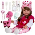 Baby Reborn Realista Princesa Castanho Silicone 52cm