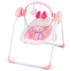 Baby Swing AskCat elétrico portátil de 5 velocidades com música rosa